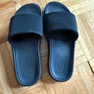 lululemon athletica Black Slide Loafers